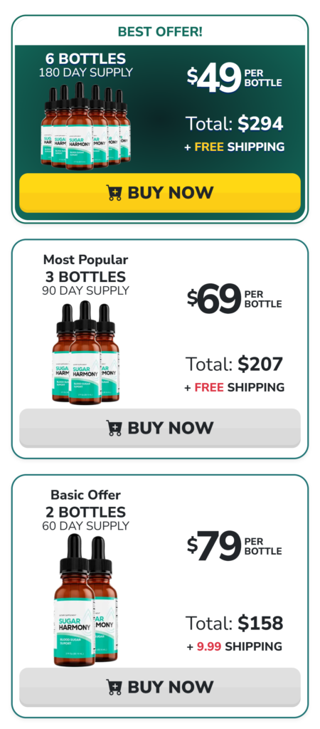 Sugar Harmony Pricing Mobile